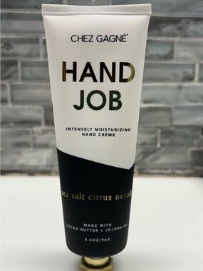 Chez Gagné Hand Job hand crème sea salt citrus neroli scent. 3.5 oz. New/Sealed